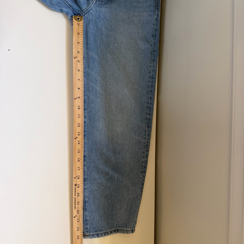Madewell Balloon Jeans Barrel Leg Blue Denim High Waist Size 25 - Picture 9 of 10